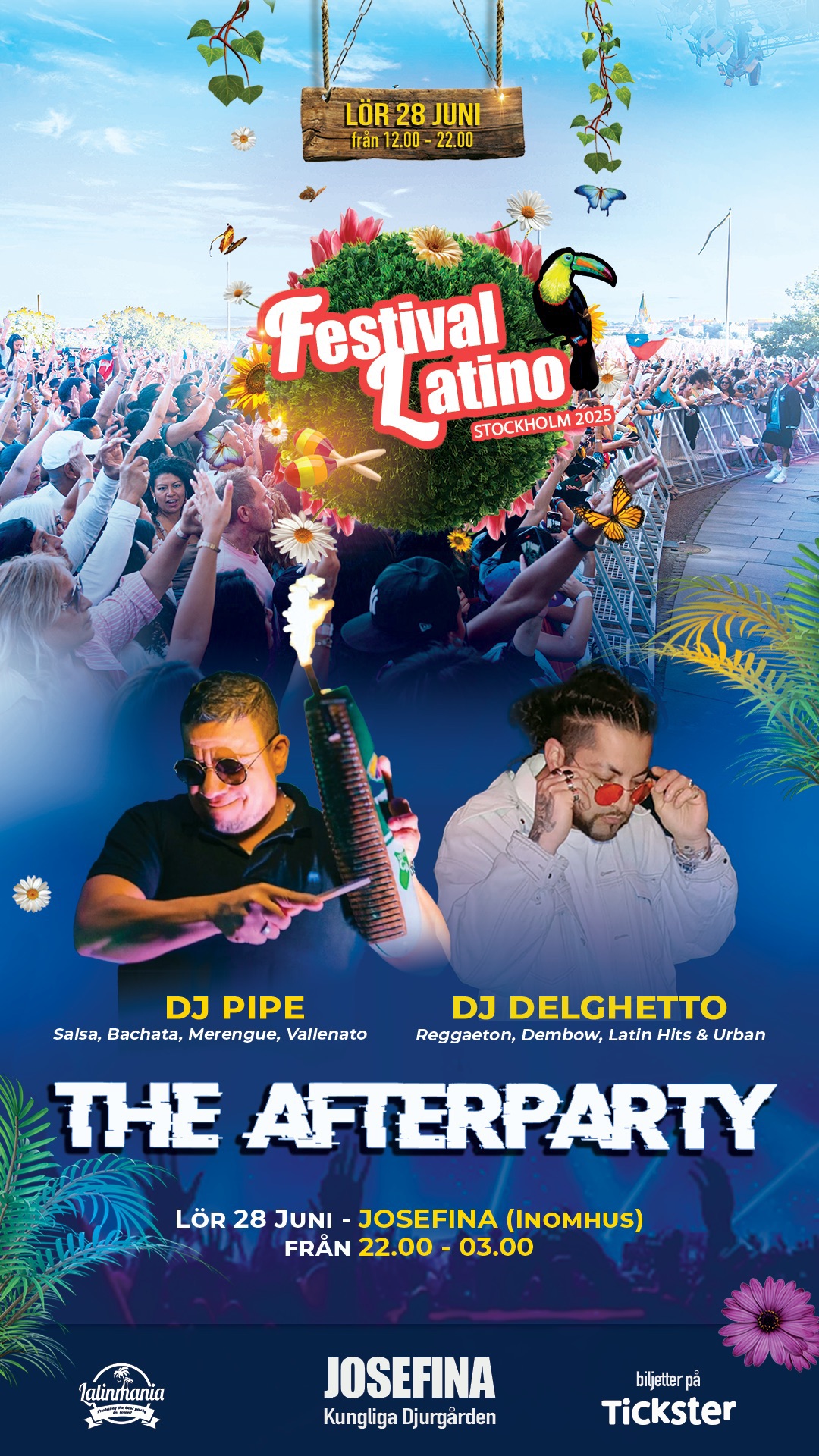 THE AFTERPARTY Festival Latino 28 juni Josefina