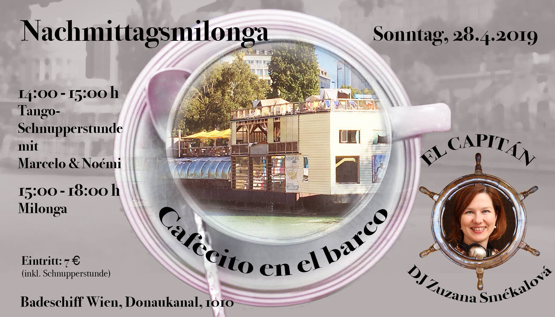 Nachmittagsmilonga: Cafecito en el barco