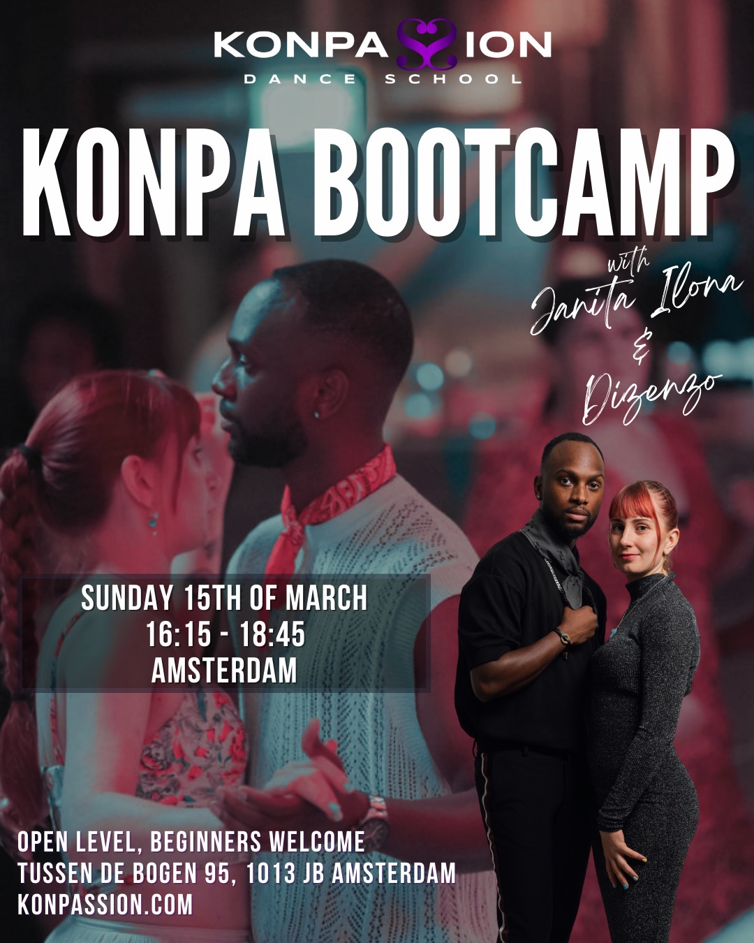 Amsterdam Konpa Bootcamp with Janita Ilona & Dizenzo