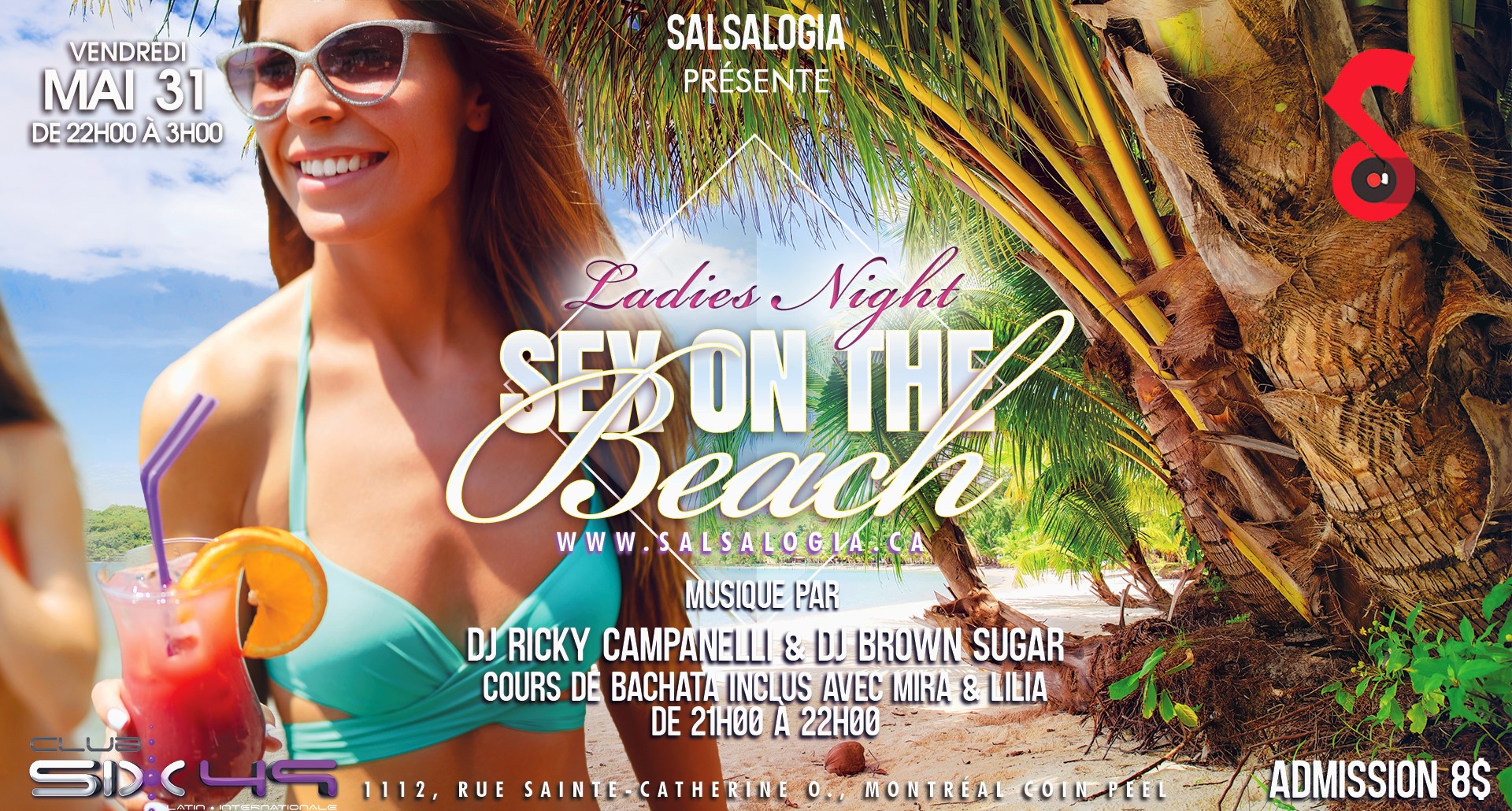 SalsaLOGIA: Sex On The Beach, Vendredi 31 Mai au Club 649!