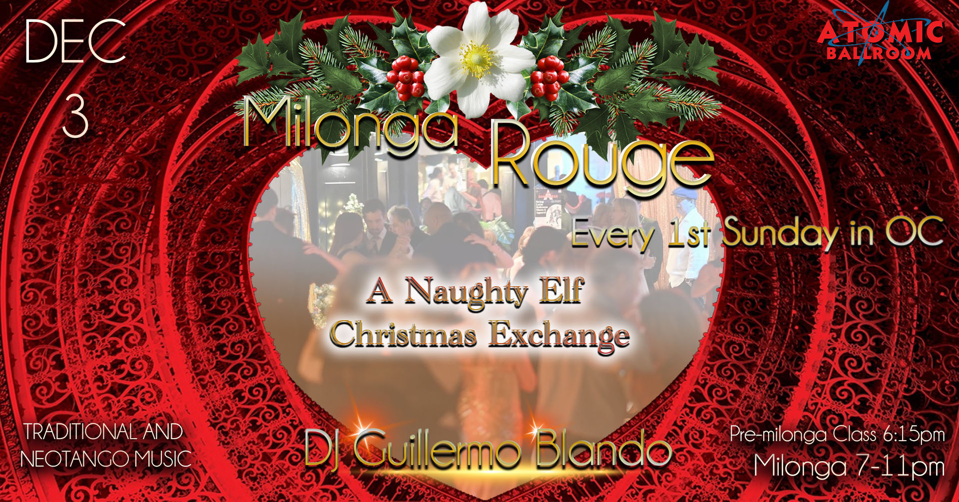 Holiday Party and Performance at Milonga Rouge, OC