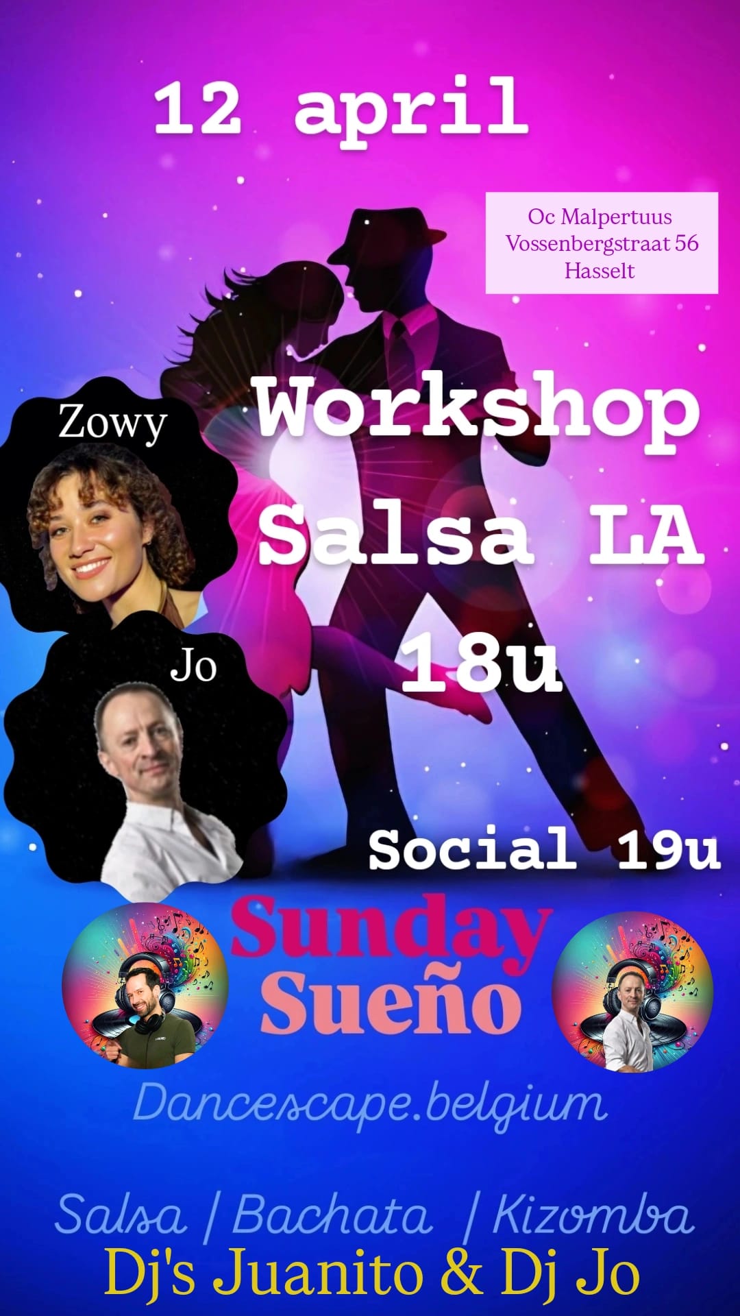 Sueño Sunday: Salsa LA workshop door Zowy & Jo en Dj Juanito en Dj Jo