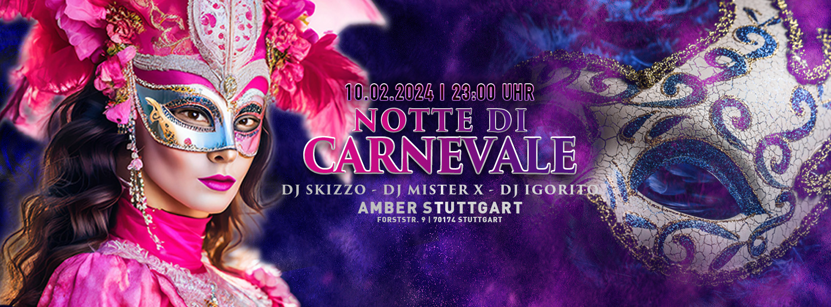 NOTTE MAGICA Notte di Carnevale Amber Stuttgart