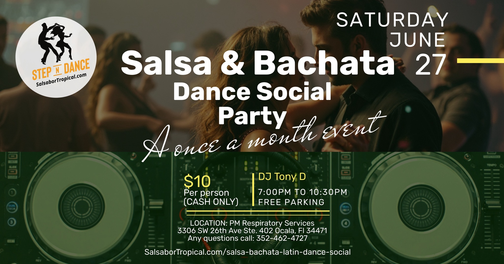Salsa and Bachata Dance Social in June