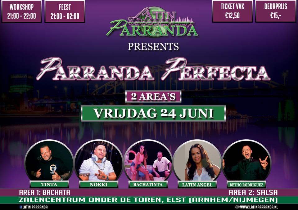 NEW! Parranda Perfecta! 2 area's: Salsa & Bachata - Arnhem Nijmegen