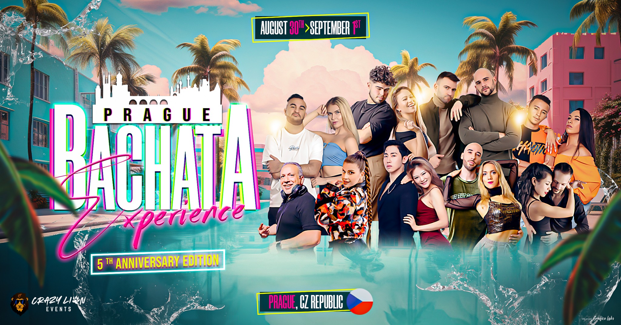 Prague Bachata Experience - 5th Anniversary Edt 30th Aug - 1st Sept 2024