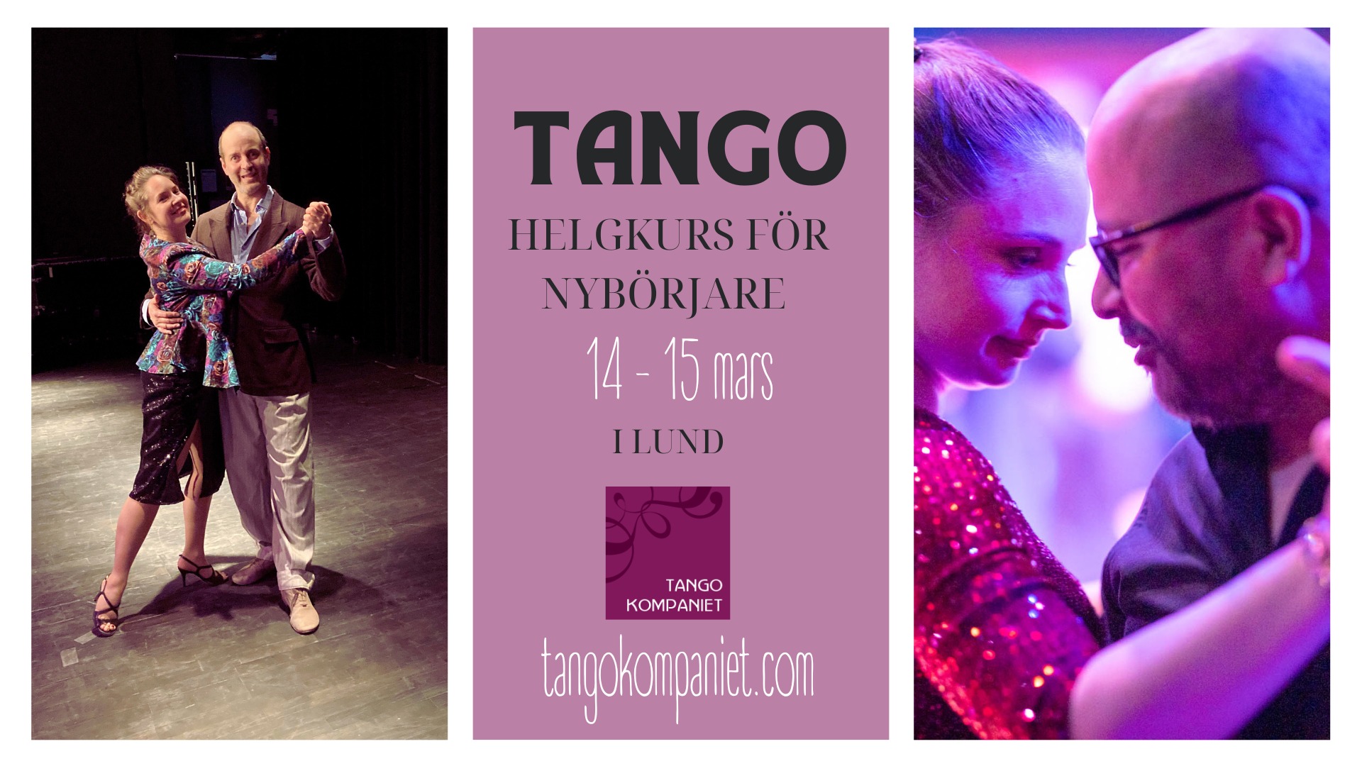 Lär dig dansa tango! Helgkurs i Lund med Tangokompaniet