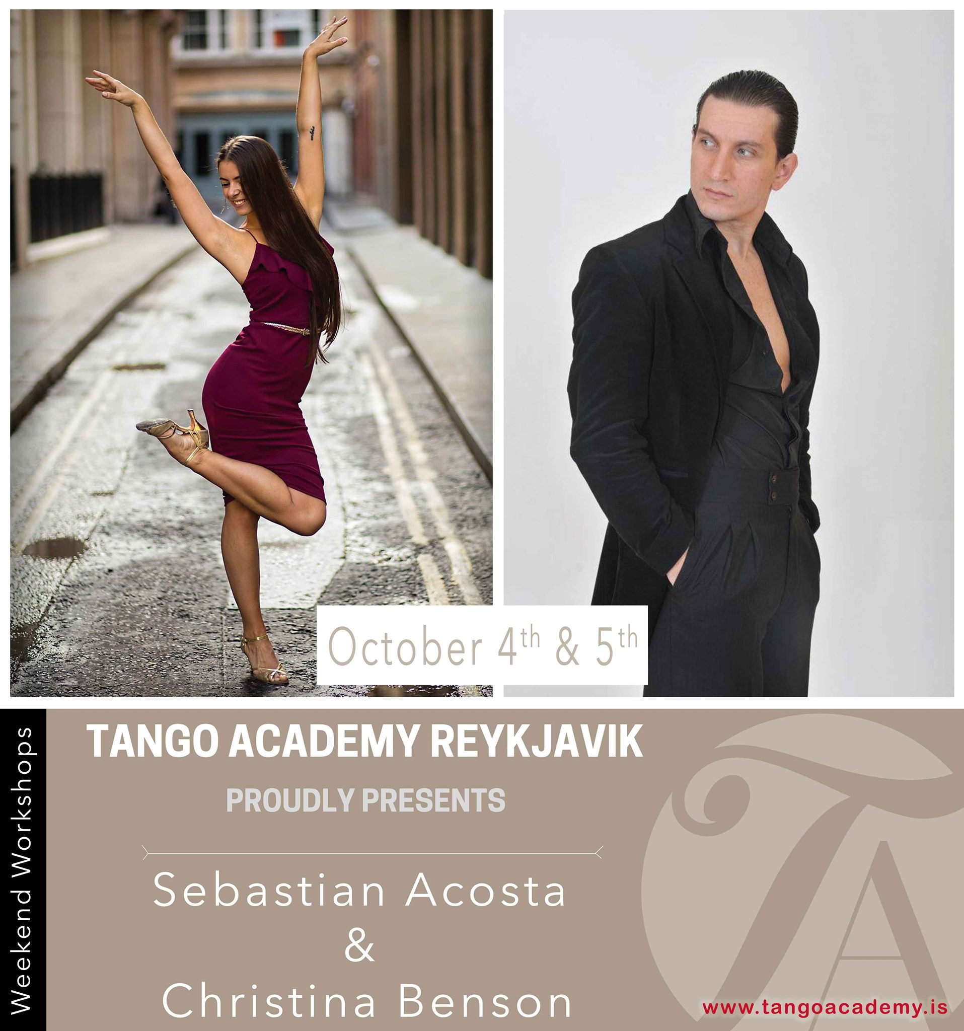 Tango Workshops Reykjavik - Christina Benson & Sebastian Acosta