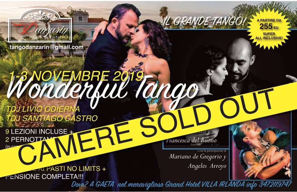 Wonderful TANGO 1-3 nov con un Cast e una location Super!