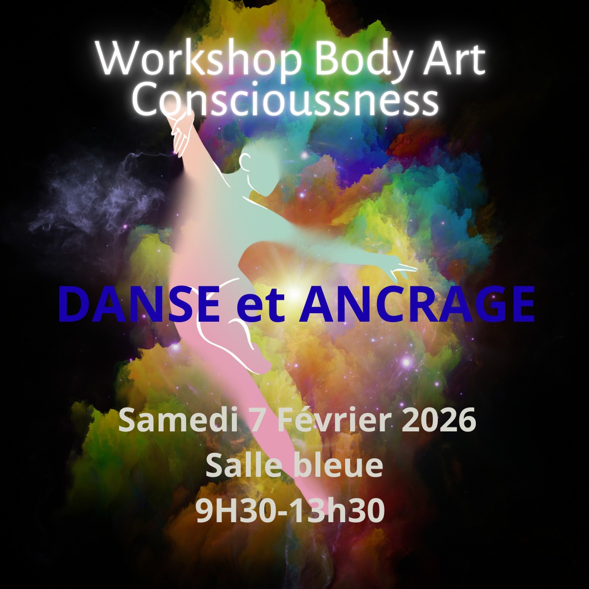 Work shop body art consciousness. Danse & ancrage