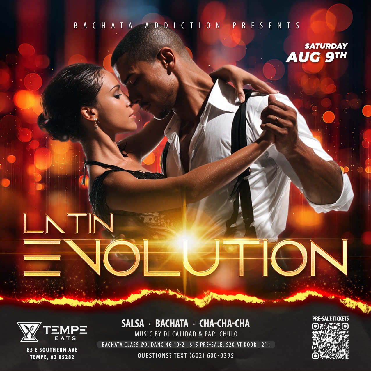 Latin Evolution August Edition Salsa, Bachata & Cha-Cha-Cha!