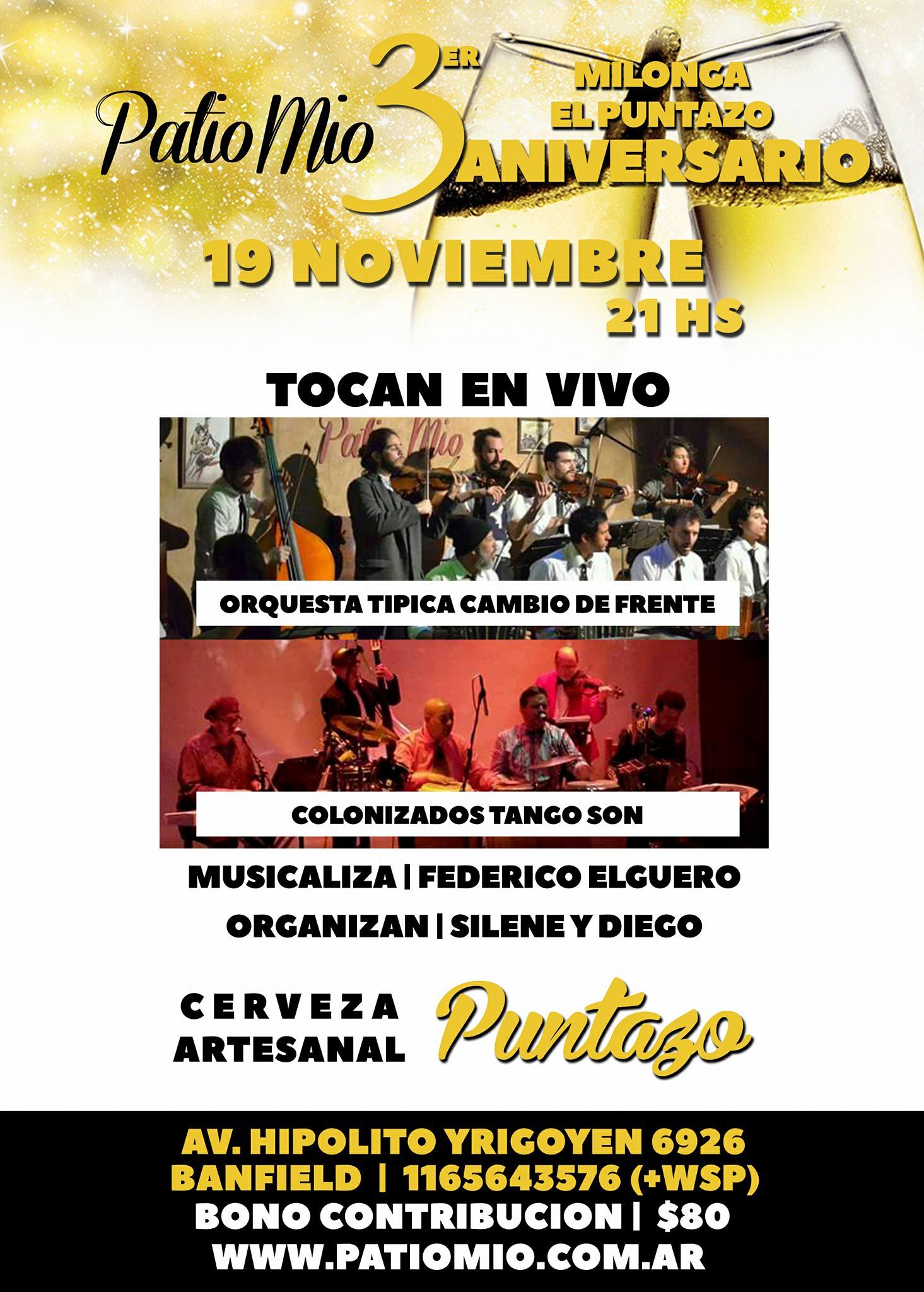 3er ANIVERSARIO PATIO MÍO - MILONGA EL PUNTAZO