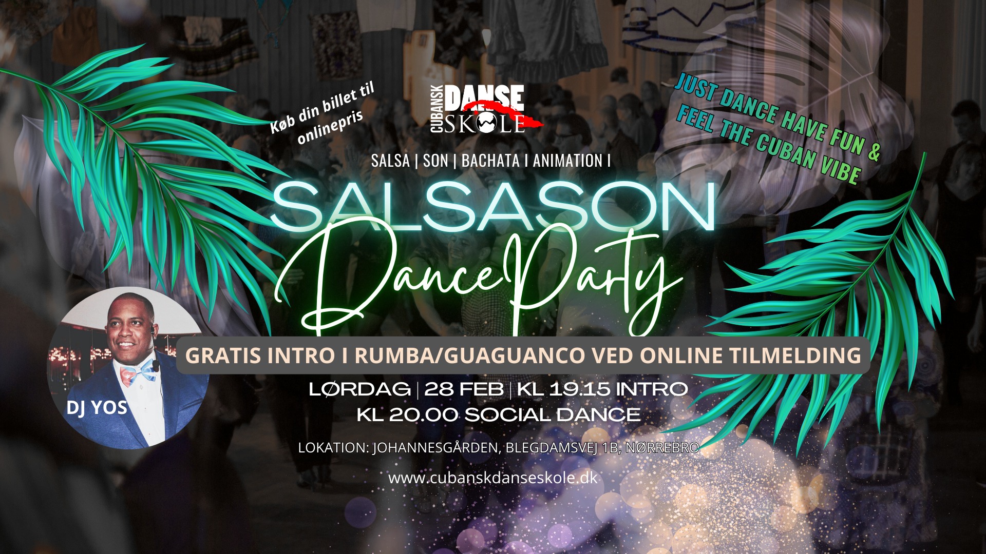 SalsaSon Dance Party - Intro med Cubansk Rumba (Gratis v online tilmelding)💃🕺