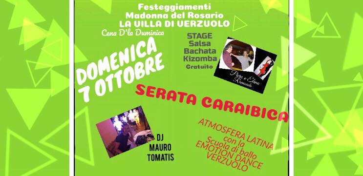 Serata Caraibica 7 Ottobre