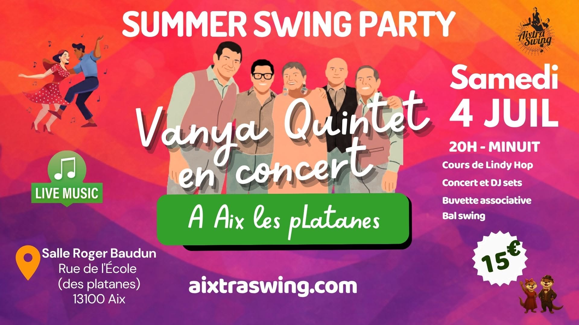Summer swing party avec Vanya Quintet