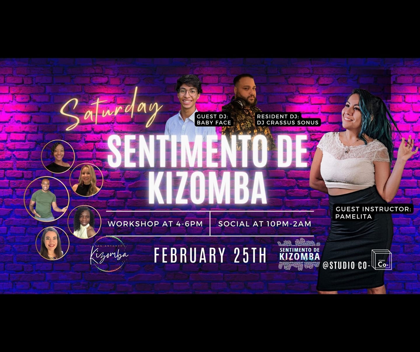Sentimento De Kizomba Social + 2 hour Intensive with Pamelita