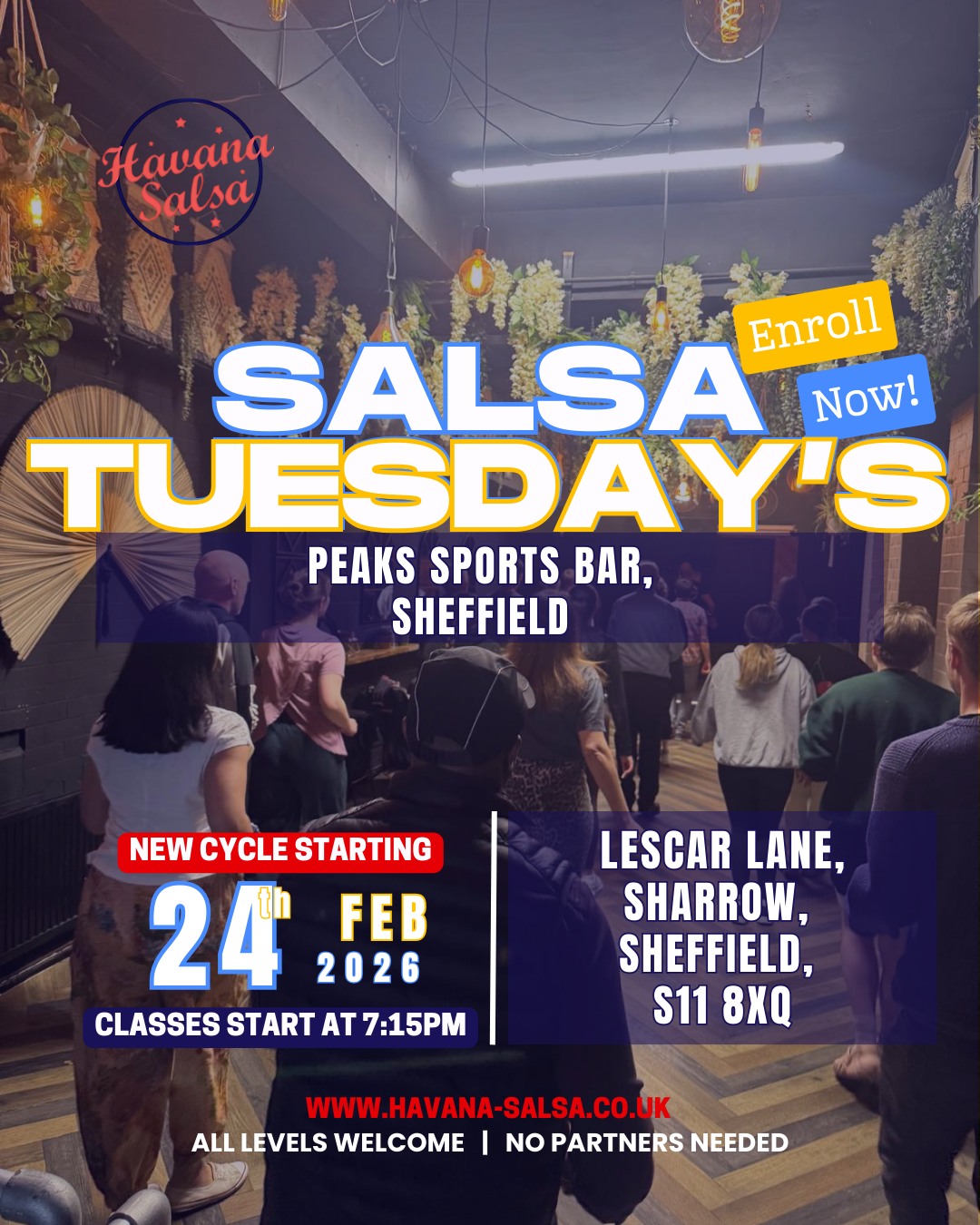 Cuban Salsa at Peaks Sports Bar (Sharrow, Sheffield) Tuesday Nights