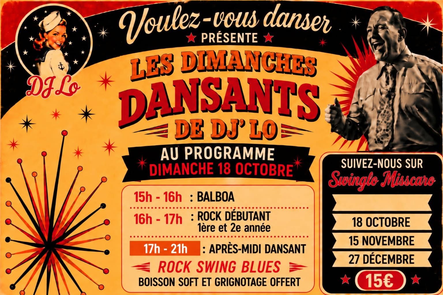 Dimanche dansant avec Dj'Lo