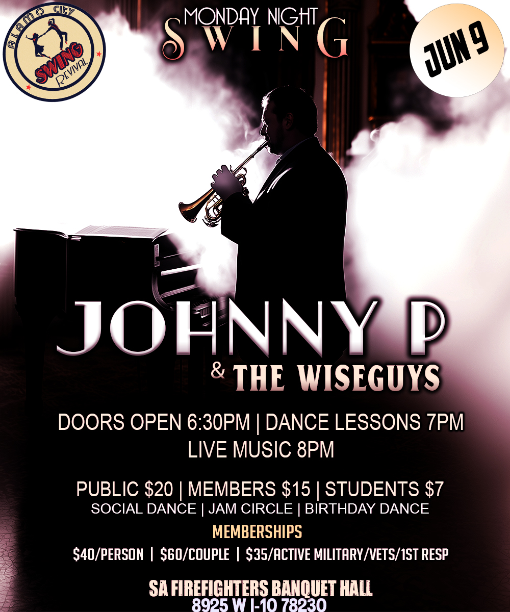 Johnny P & The Wiseguys Live @ Monday Night Swing!