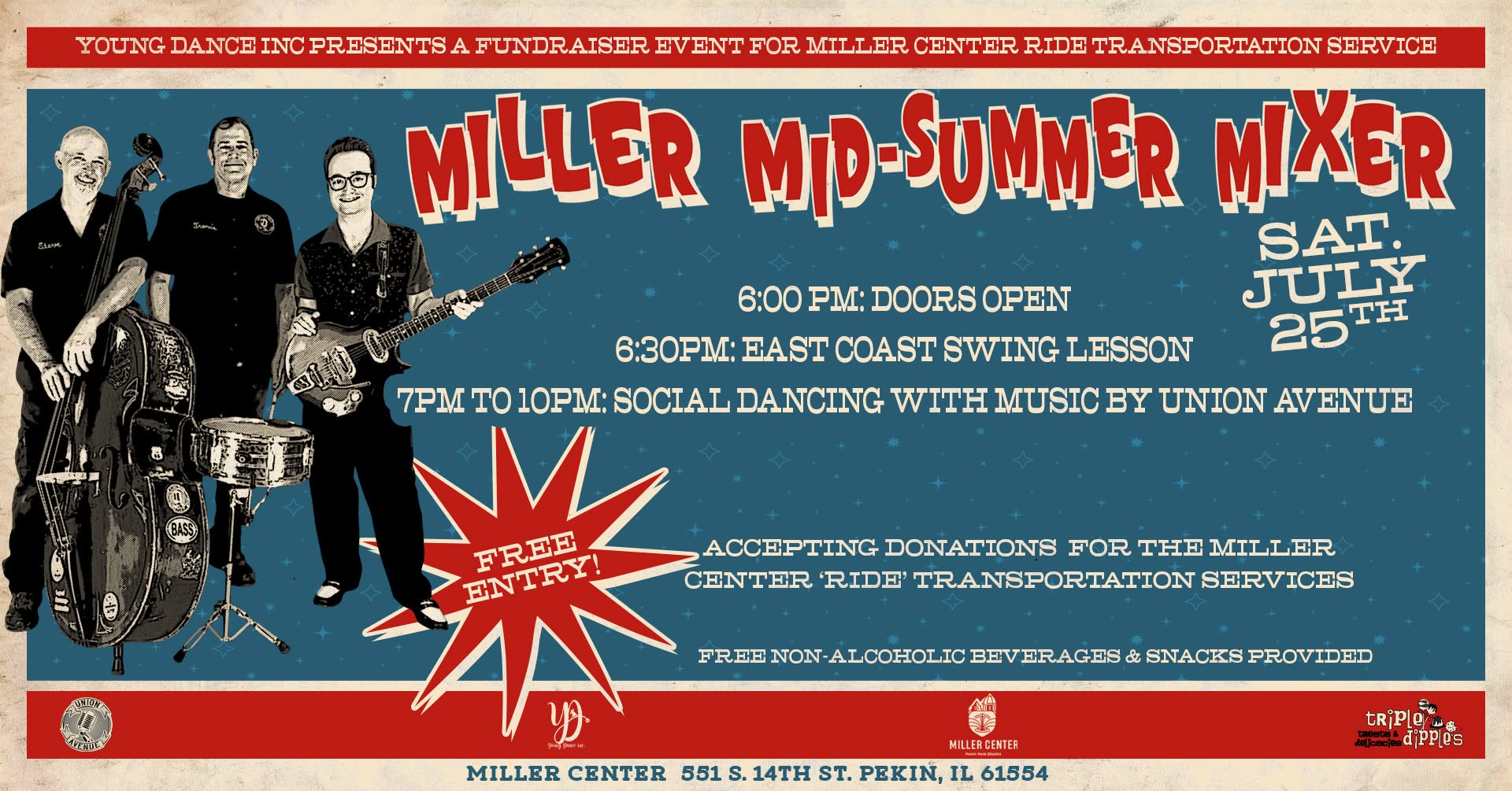 Miller Mid-Summer Mixer Fundraiser with Union Avenue