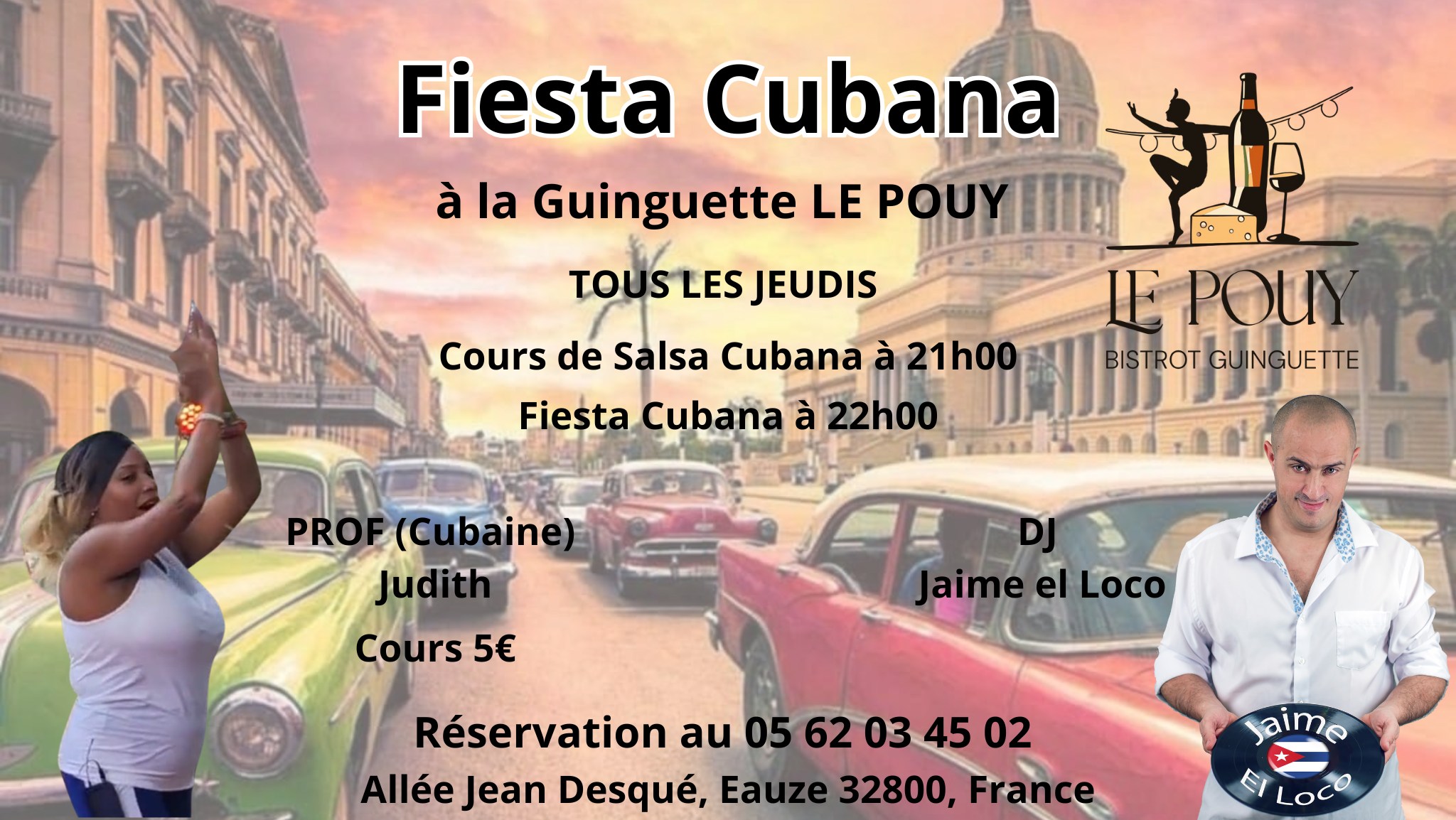 Fiesta Cubana Guinguette du POUY à Eauze