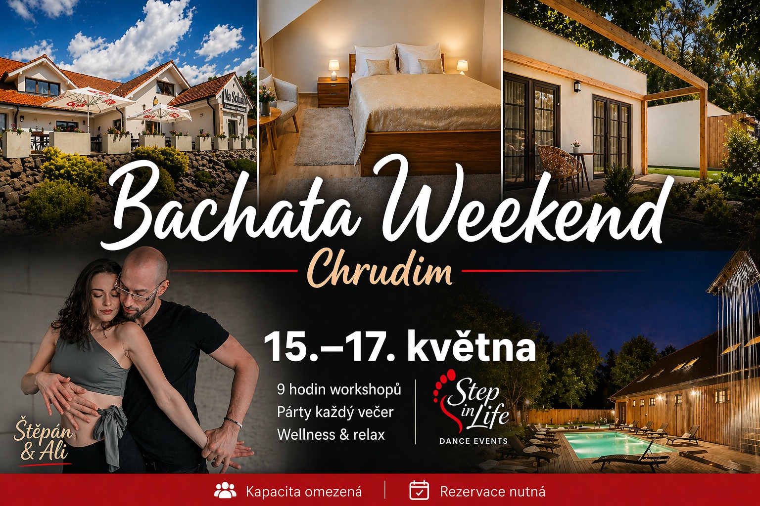 Bachata Weekend - Penzion Na Sklepích - Chrudim 15. - 17. května💃🏿🕺☀️