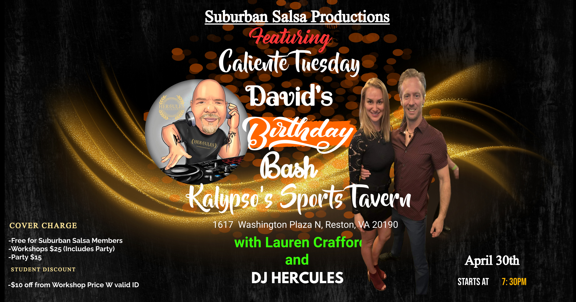 David's B-day @ Kalypso's w Lauren Crawford & DJ Hercules!!!