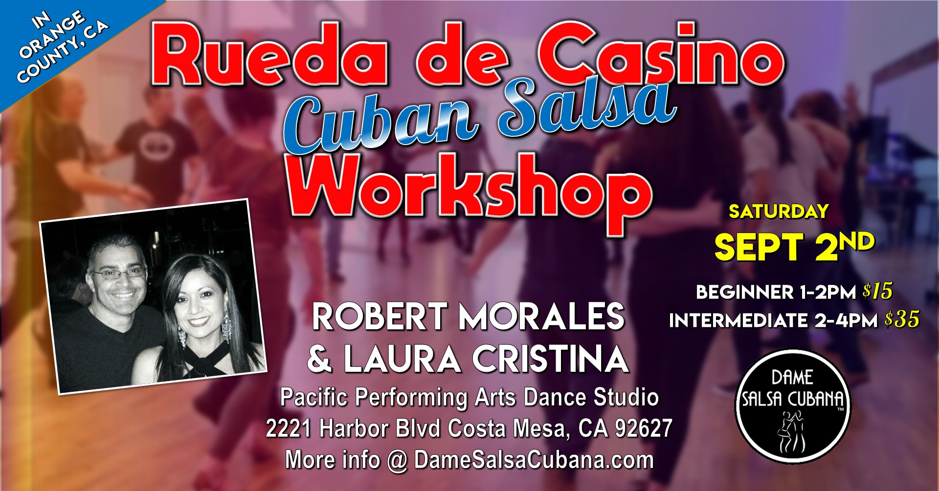 Rueda de Casino (Cuban Salsa) Workshop in OC
