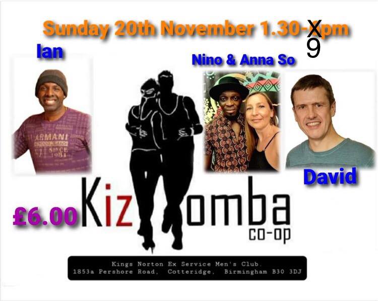 Kizomba CoOp 20th Nov. with Nino & Anna, David & Ian
