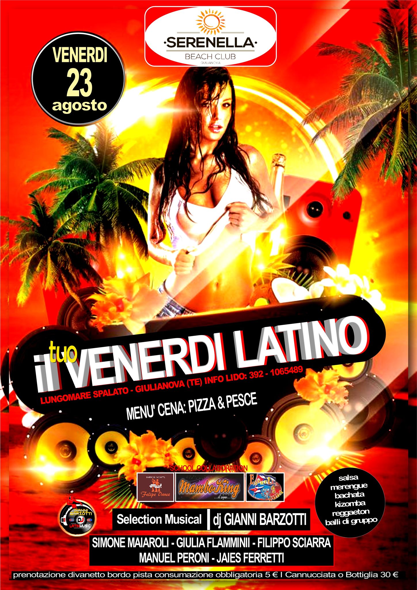 23 Agosto - Serenella Beach Club - il tuo Venerdi Latino