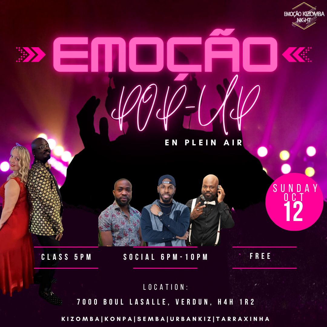 Emoção Kizomba Pop-Up,🕺🏻💃🏻 Serres de Verdun
