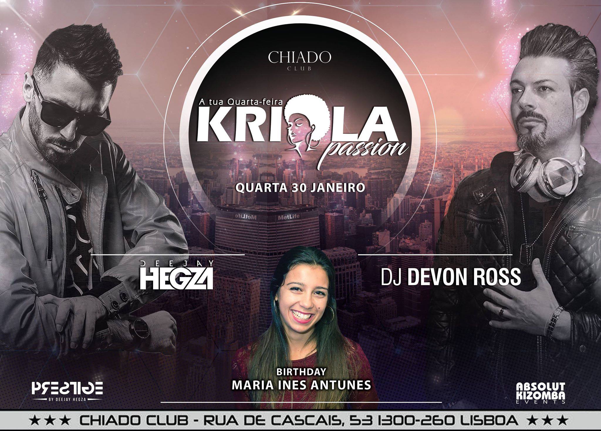 Kriola Passion • Quarta-Feira • Chiado Club