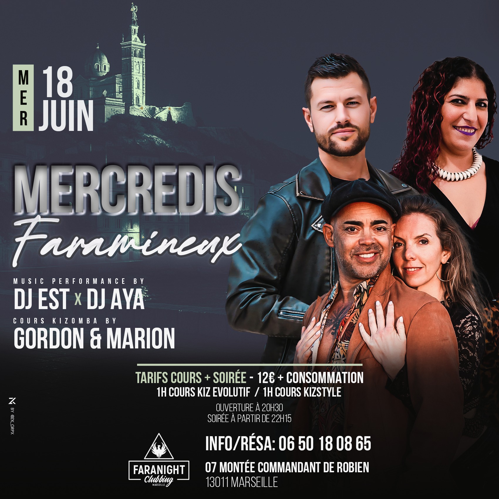 Mercredi Faramineux 18 Juin 2025 : Gordon & Marion Dj Est & Dj Aya