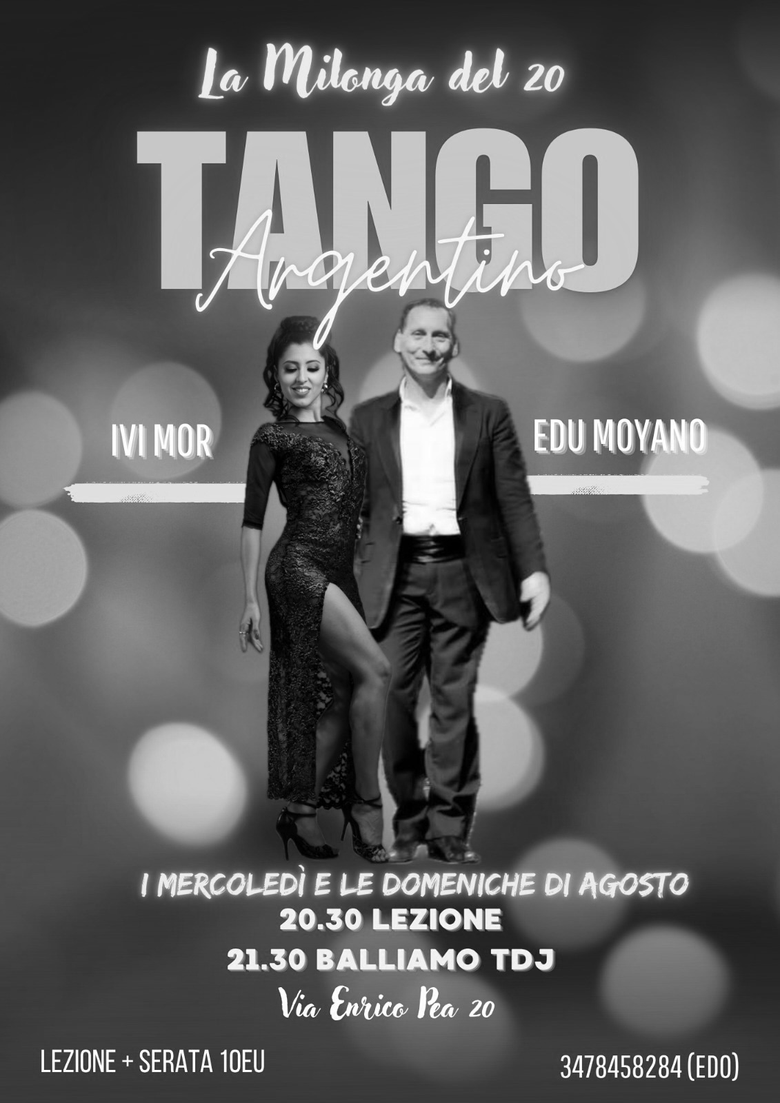 MERCOLEDÌ 20-08 TUTTI ALLA MILONGA DEL 20