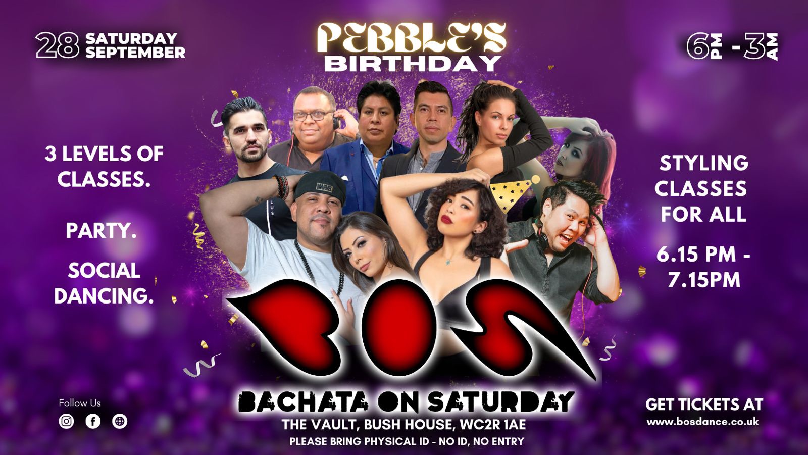 BOS - Bachata On Saturday: PEBBLES' BIRTHDAY!