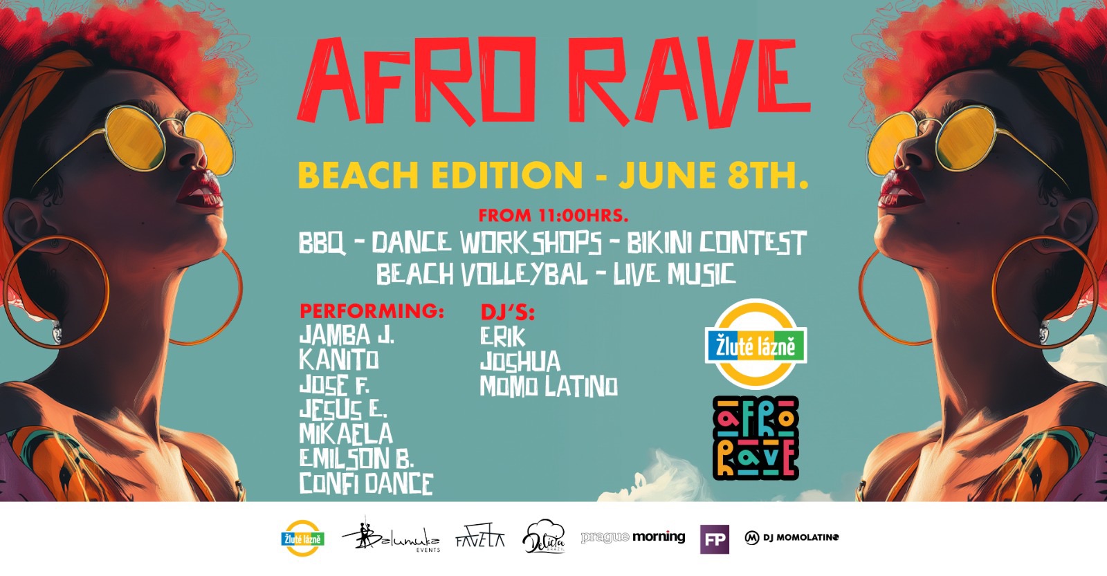 AfroRave Beach Edition - Zlute Lazne