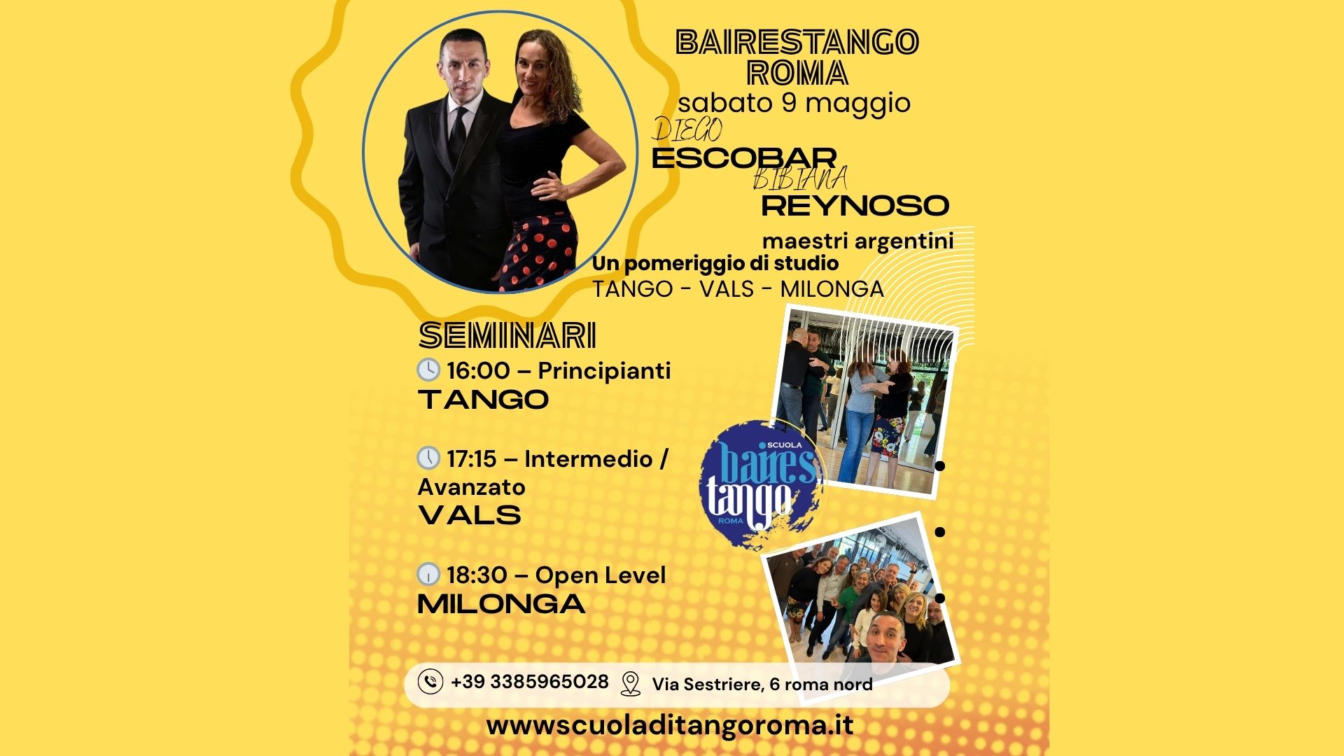 9 05 SEMINARI con DIEGO ESCOBAR e BIBIANA REYNOSO BAIRESTANGO roma