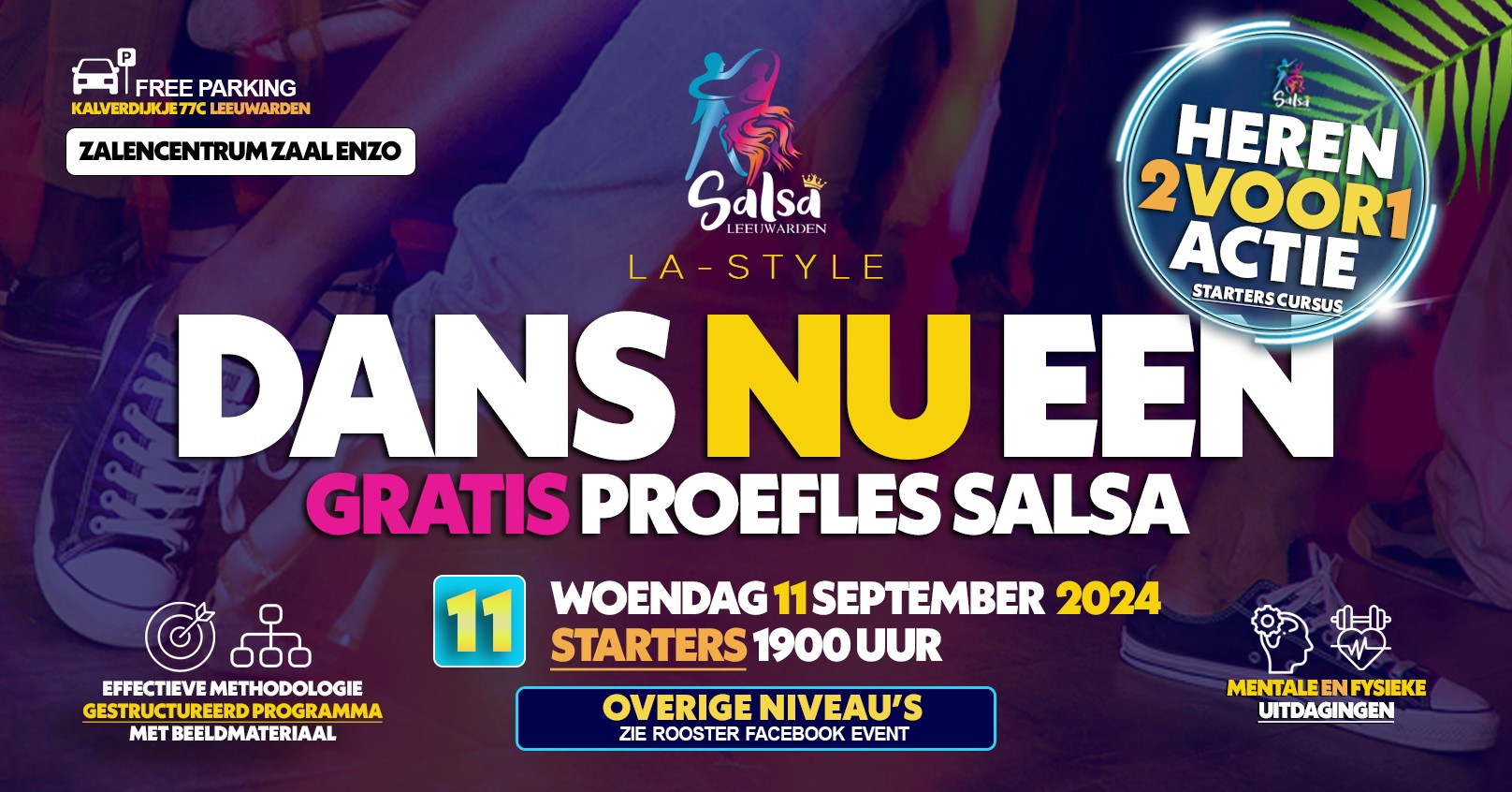 π₯GRATIS PROEFLES - Salsa Leeuwarden - Salsa LA Style - π **Heren 2voor1**
