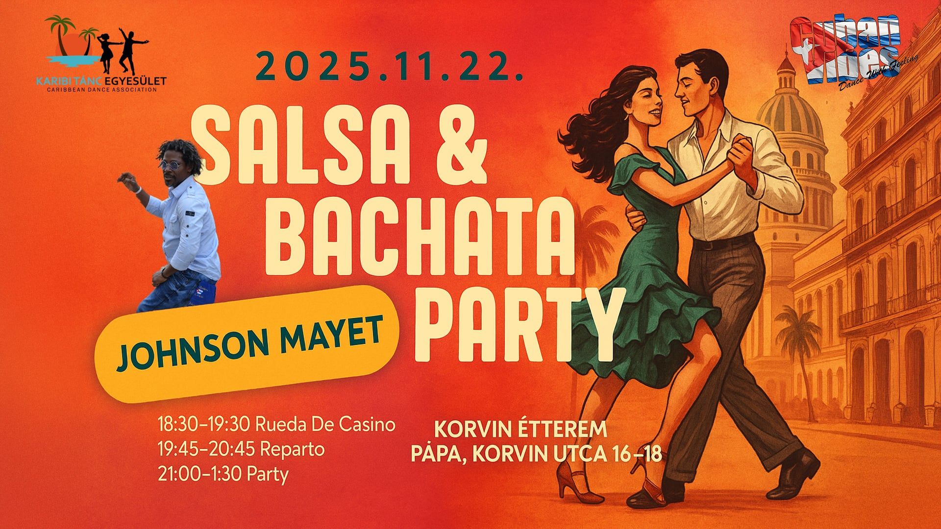 Salsa&Bachata Party Pápa & Johnson Mayet WS