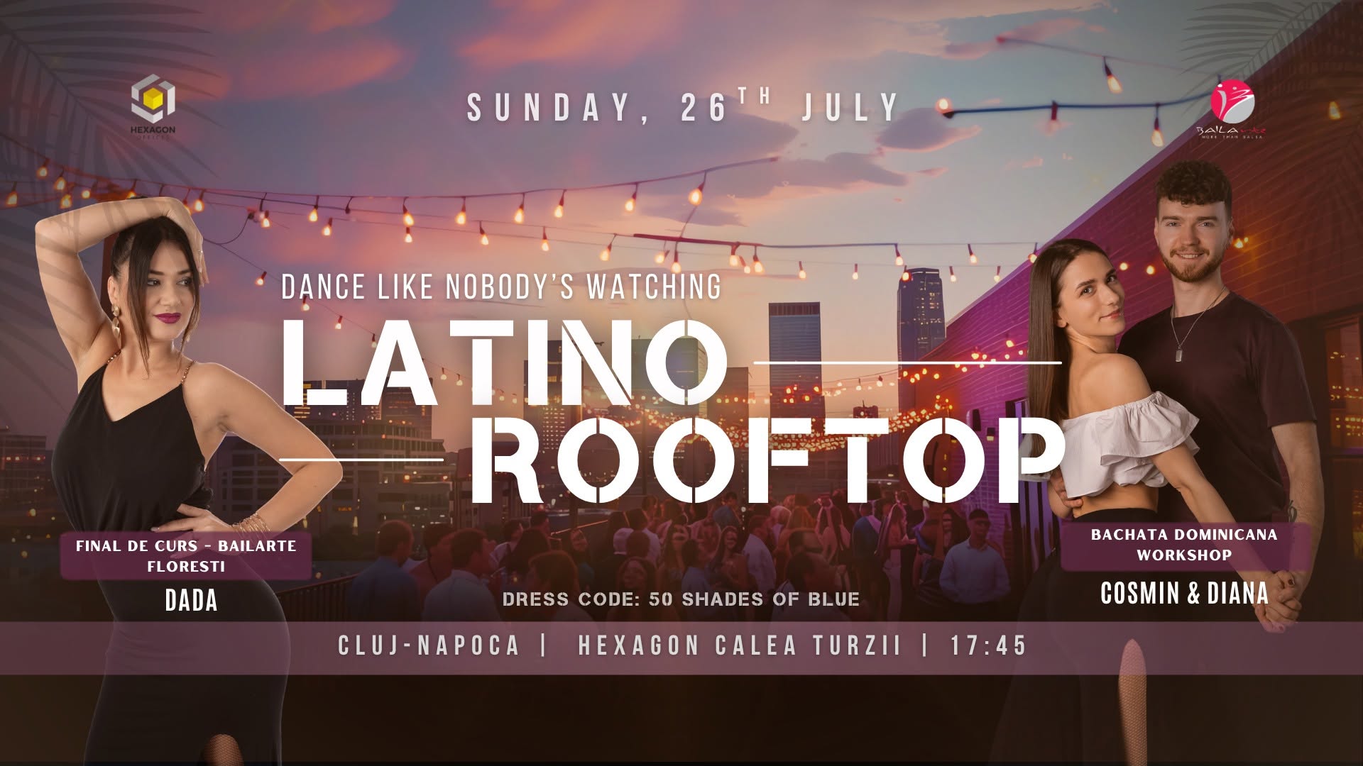 ROOFTOP LATINO PARTY by BAILArte 26 IULIE