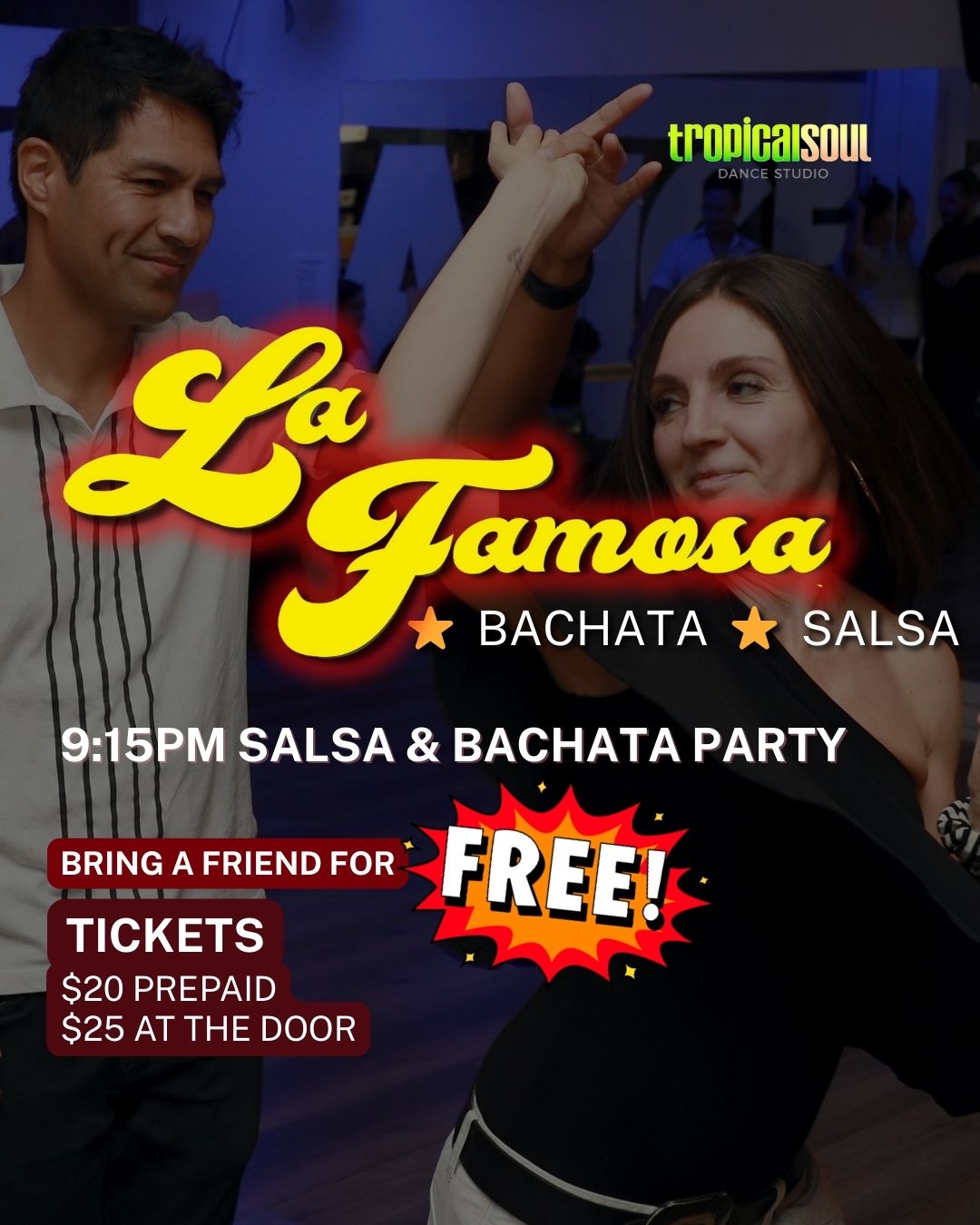 LA FAMOSA! 28TH AUGUST - SALSA + BACHATA SOCIAL DANCE PARTY