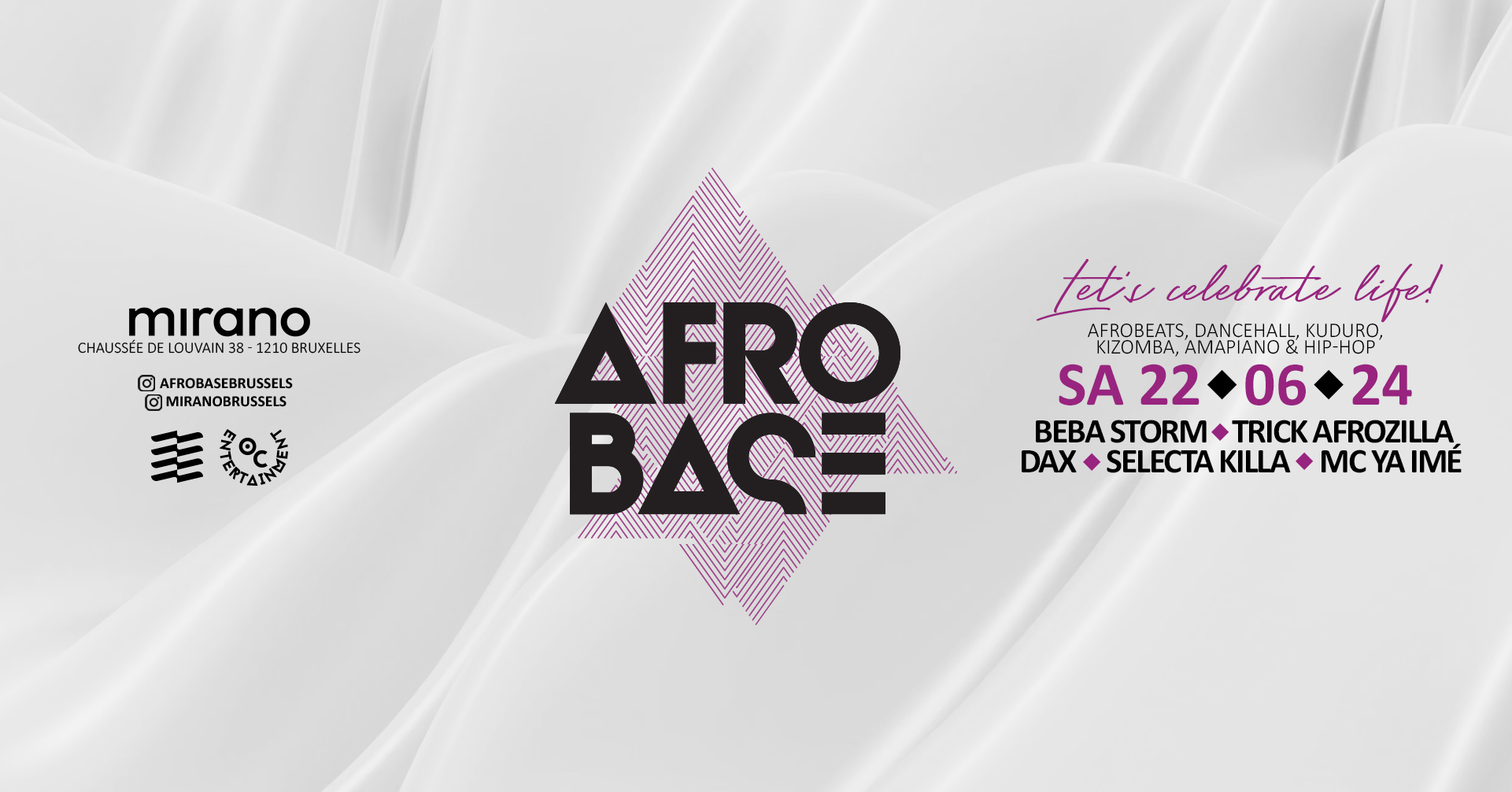 Afrobase • SAT 22.06 • MIRANO Brussels!