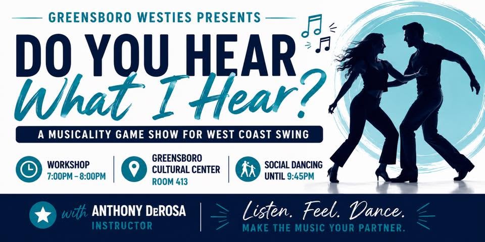 🎵 Do You Hear What I Hear? 🎵 A Musicality Game Show for West Coast Swing