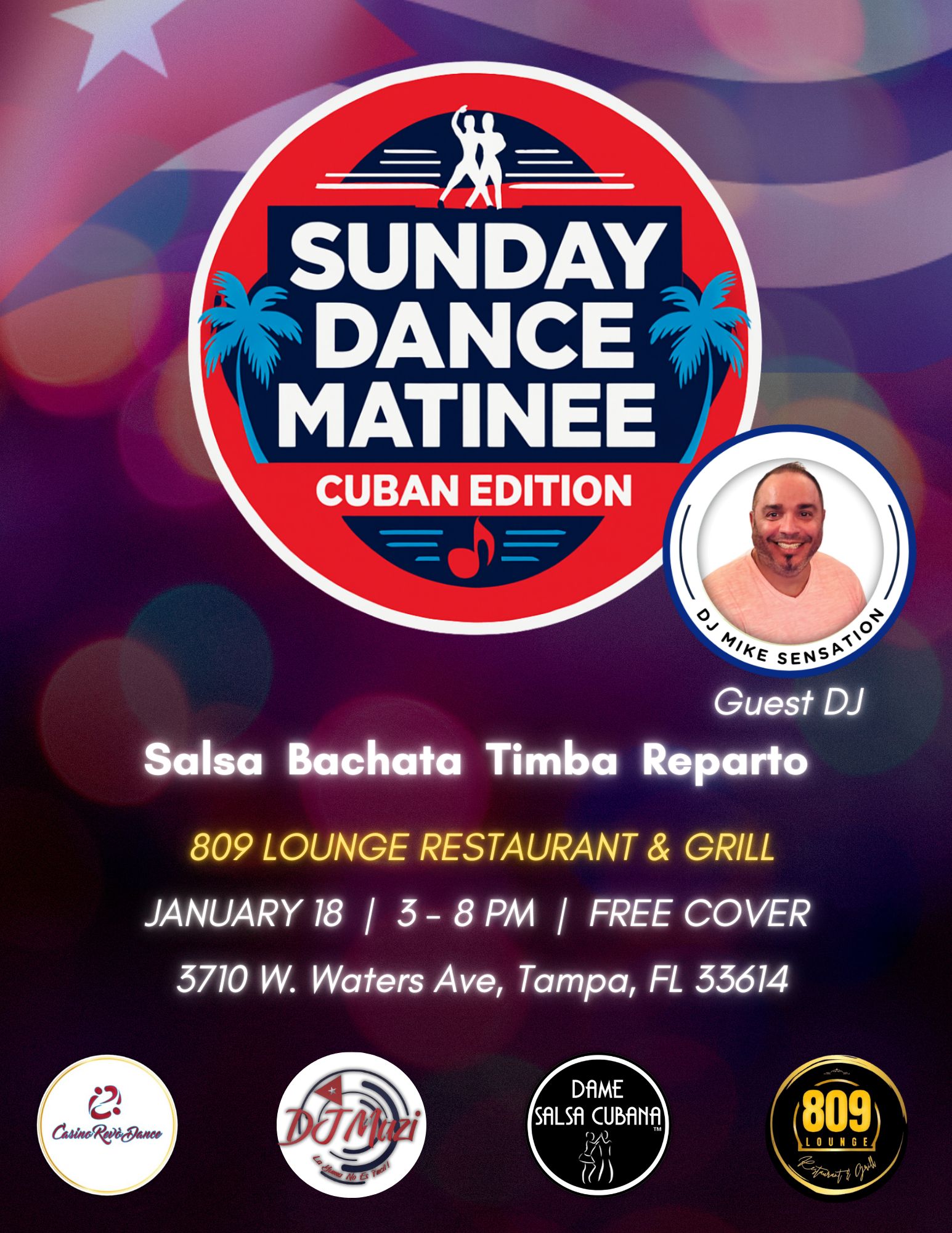 Sunday Dance Matinee Cuban Edition - Jan