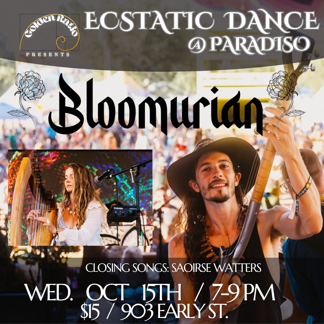 Weekly Ecstatic Dance @ Paradiso with Bloomurian and Saoirse Watters