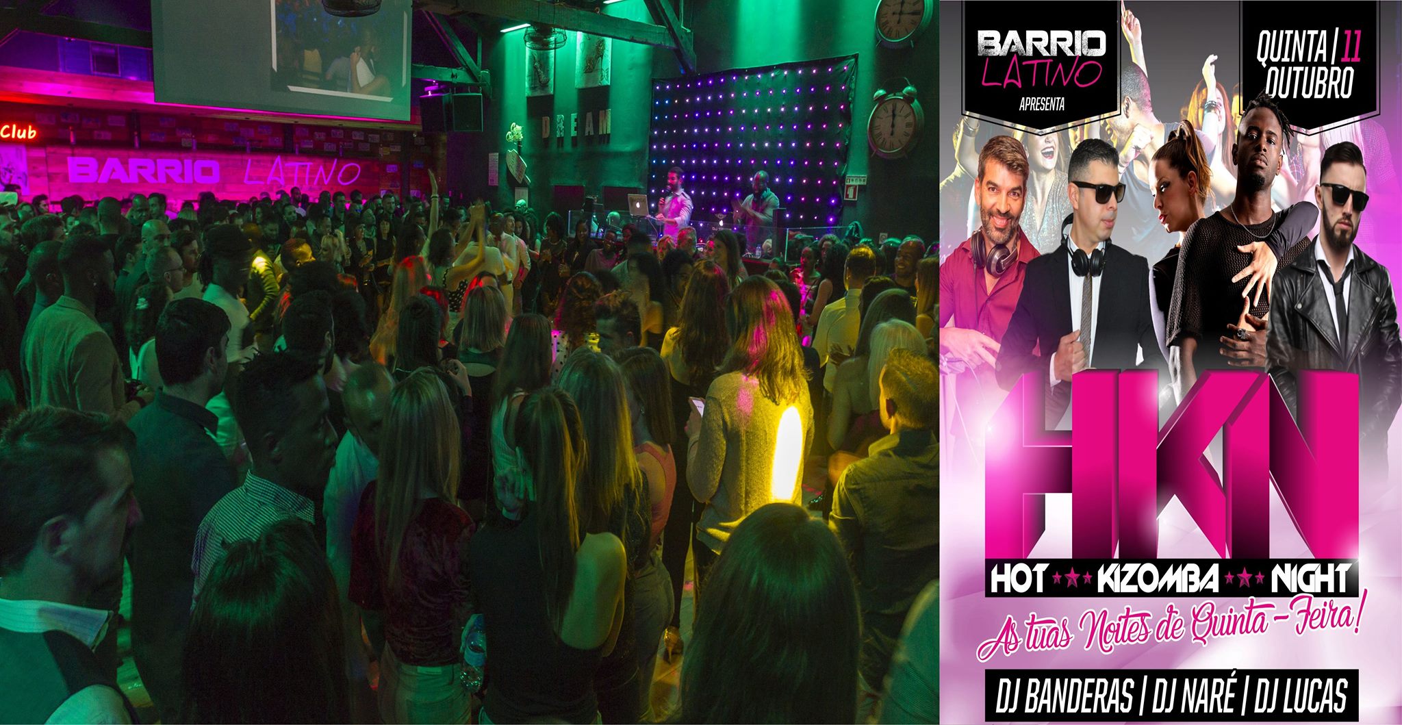 HOT Kizomba NIGHT - Quinta 11 de Outubro no Barrio Latino