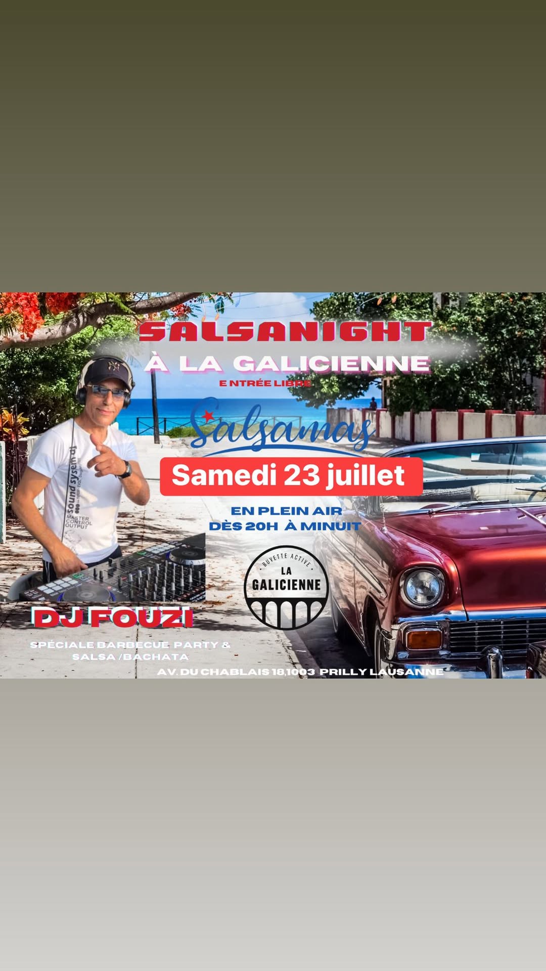 Salsanight à la Galicienne en plein air avec Salsamas