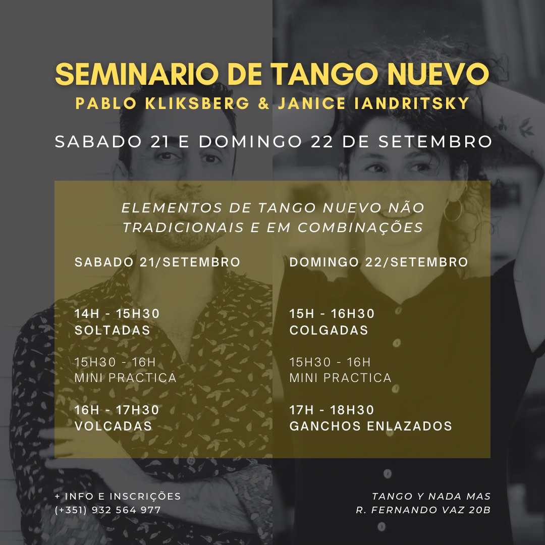 Workshop de Tango Nuevo - Pablo Kliksberg & Janice Iandritsky