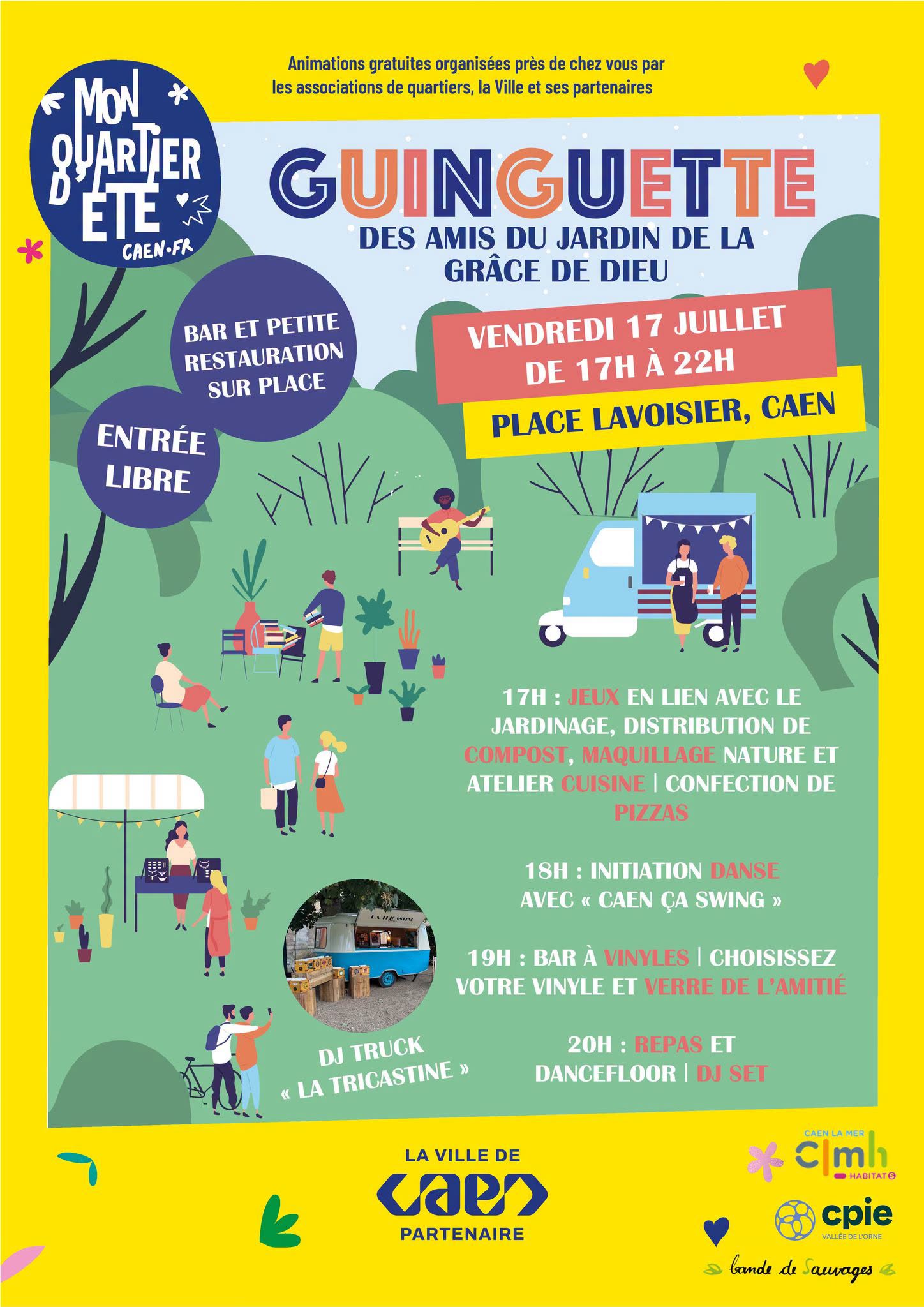 La guinguette des Amis du jardin de la Grâce de Dieu