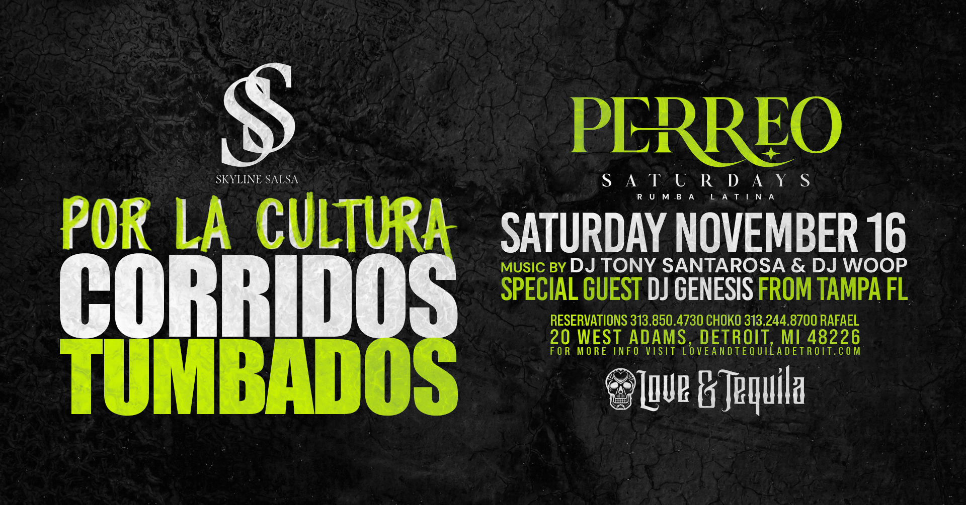 Corridos Tumbados Edition: Perreo Latin Saturday's ft Dj Genesis of Tampa,FL Nov 16th